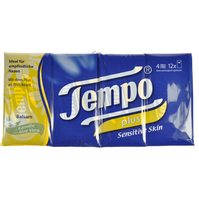 Tempo Plus Mouchoires 12x9