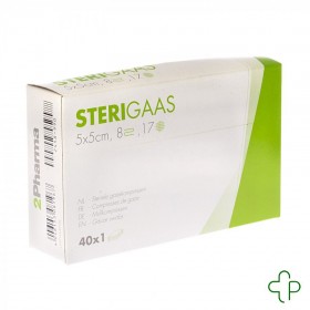 Sterigaas cp Sterile 8c  5,0x 5,0cm 40x1 - Acheter en ligne