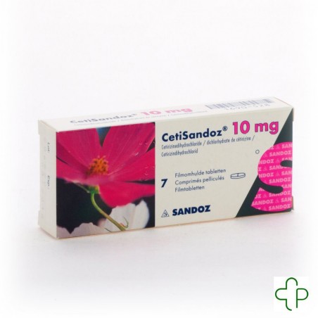 Cetisandoz Sandoz Comprimés 7 X 10 Mg - Acheter en ligne Cetisandoz Sandoz Comprimés 7 X 10 Mg - Acheter en ligne
