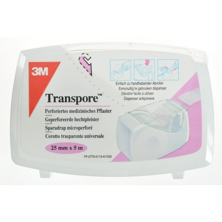 Transpore N/deroul 25mmx5m 15271d Transpore N/deroul 25mmx5m 15271d