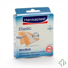 Hansaplast Med Elastisch Pleister 1Mx8Cm 47752