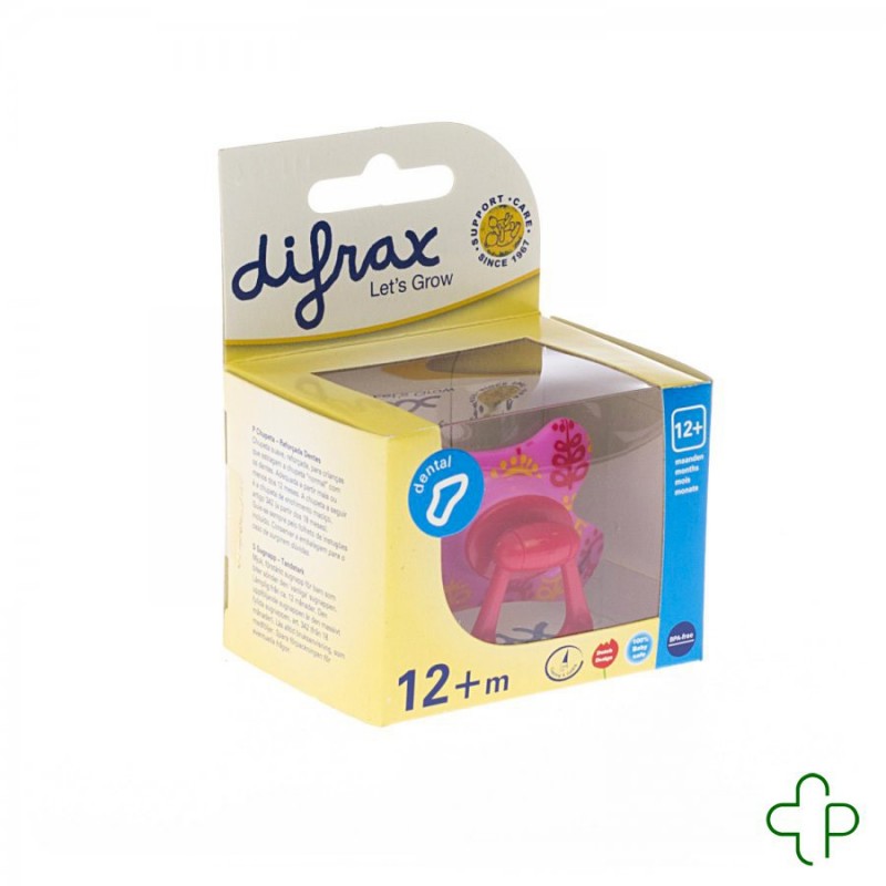 Difrax Sucette Dental Renforcee Girl      +12m 346 - Acheter en ligne
