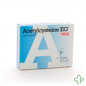 Acetylcysteine EG Zakjes 10X600mg