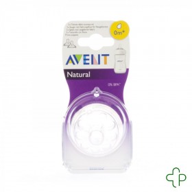 Avent Natural Tetine Natural Nourisson 1trous  2