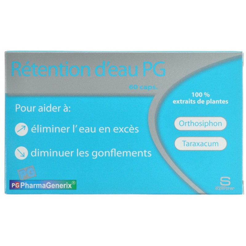 Retention D'eau Pg Pharmagenerix    Capsules  60 - Acheter en ligne