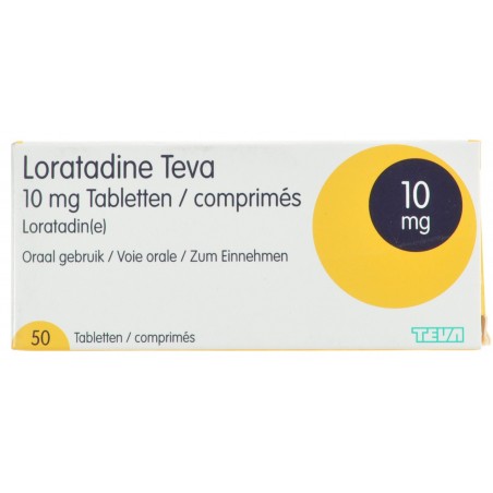 Loratadine Teva 10mg Tabletten 50 X 10mg Loratadine Teva 10mg Tabletten 50 X 10mg