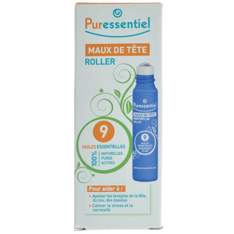 Puressentiel Hoofdpijn Roller 9 Essentielle Olie 5 ml