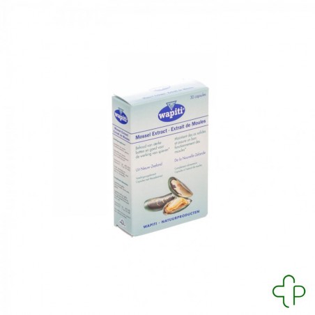Voedingssupplementen online bestellen - Wapiti Mosselextract Capsules 30X500mg Voedingssupplementen online bestellen - Wapiti Mosselextract Capsules 30X500mg