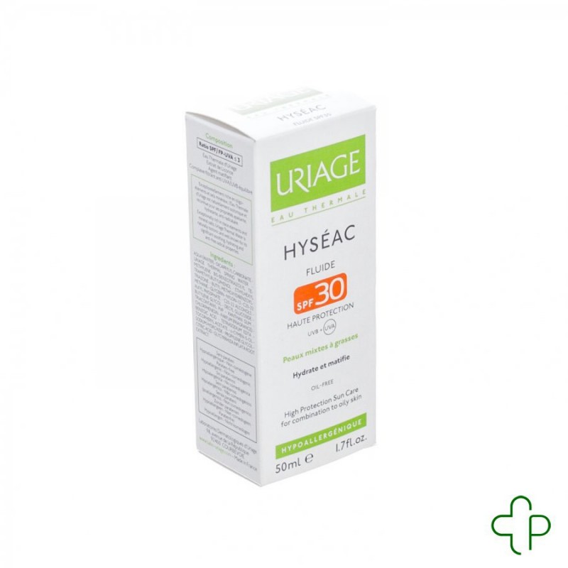 Uriage Hyseac Fluide Sol Ip30 P Mixte-pg Tube 50ml