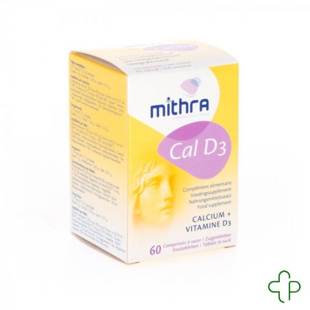 Mithra Cal D3 Comprimés a Sucer-croquer 60 Mithra Cal D3 Comprimés a Sucer-croquer 60
