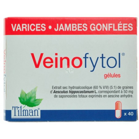 Veinofytol Capsules 40 X 50mg Veinofytol Capsules 40 X 50mg
