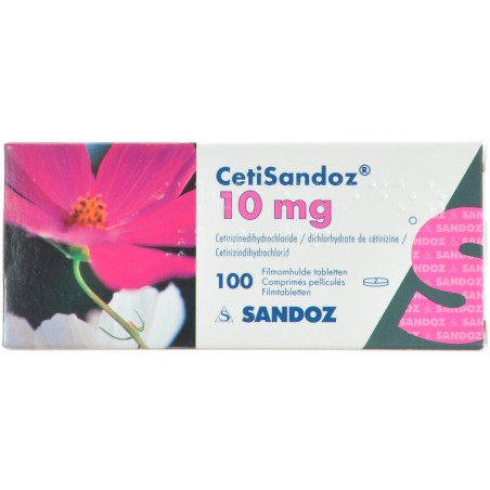Cetisandoz 10 Mg Comprimés Pelliculés 100 X 10 Mg Cetisandoz 10 Mg Comprimés Pelliculés 100 X 10 Mg