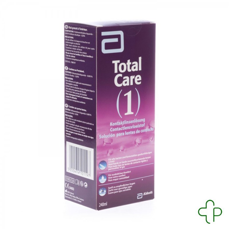 Total Care 1 All-in-one Lentilles Dures 240ml+etui