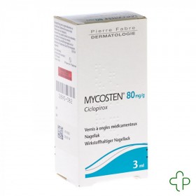 Mycosten 80mg/g Vernis a Ongles Medicament 1fl 3ml