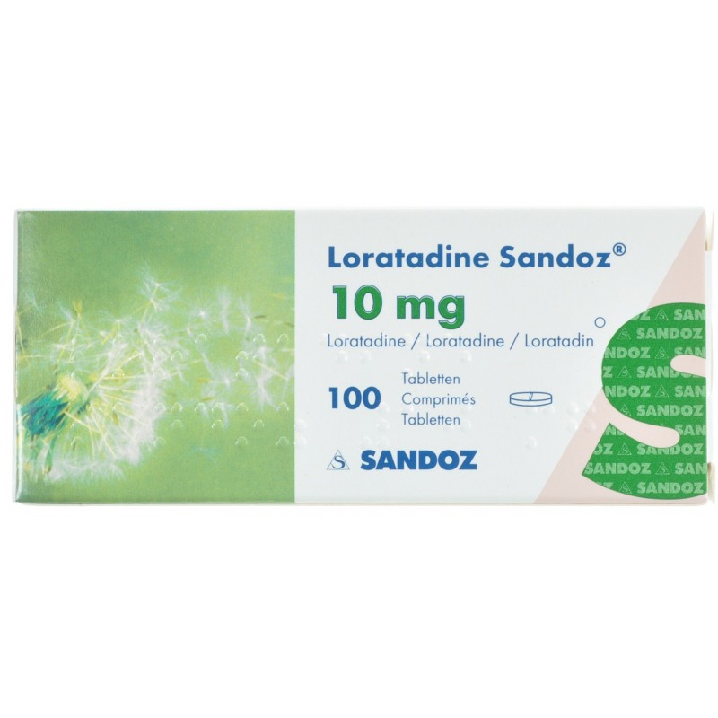 Loratadine Sandoz Comprimés 100 X 10 Mg