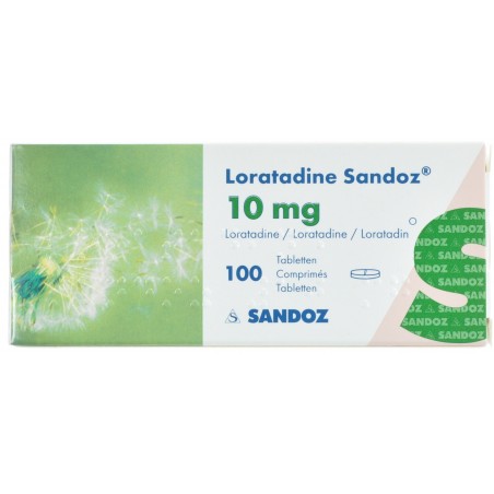 Loratadine Sandoz Comprimés 100 X 10 Mg Loratadine Sandoz Comprimés 100 X 10 Mg