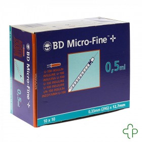 Bd Microfine + Ins.Spuit 0,5 ml 29G 12,7Mm100 324824