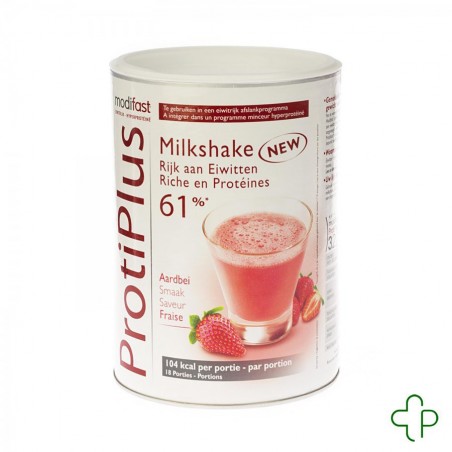 Modifast Protiplus Milkshake Aardbei 540G Modifast Protiplus Milkshake Aardbei 540G