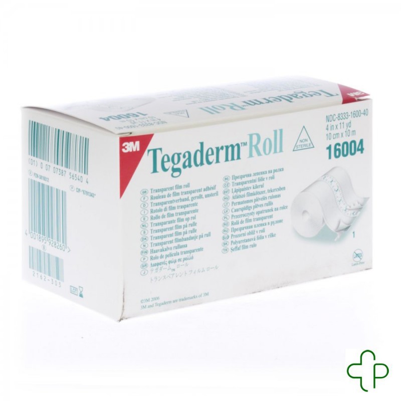 Tegaderm Roll 3m Film Transp.     10cmx10m 1 16004