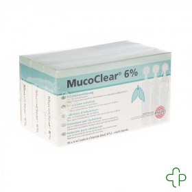 Mucoclear 6% Nacl ampoules 60x4ml - Acheter en ligne
