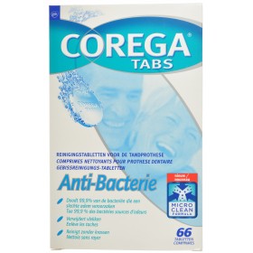 Corega Tabs anti bacterie comprimés 66
