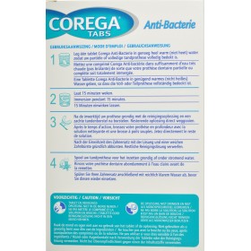 Corega Tabs Anti Bacterie Tabletten 66