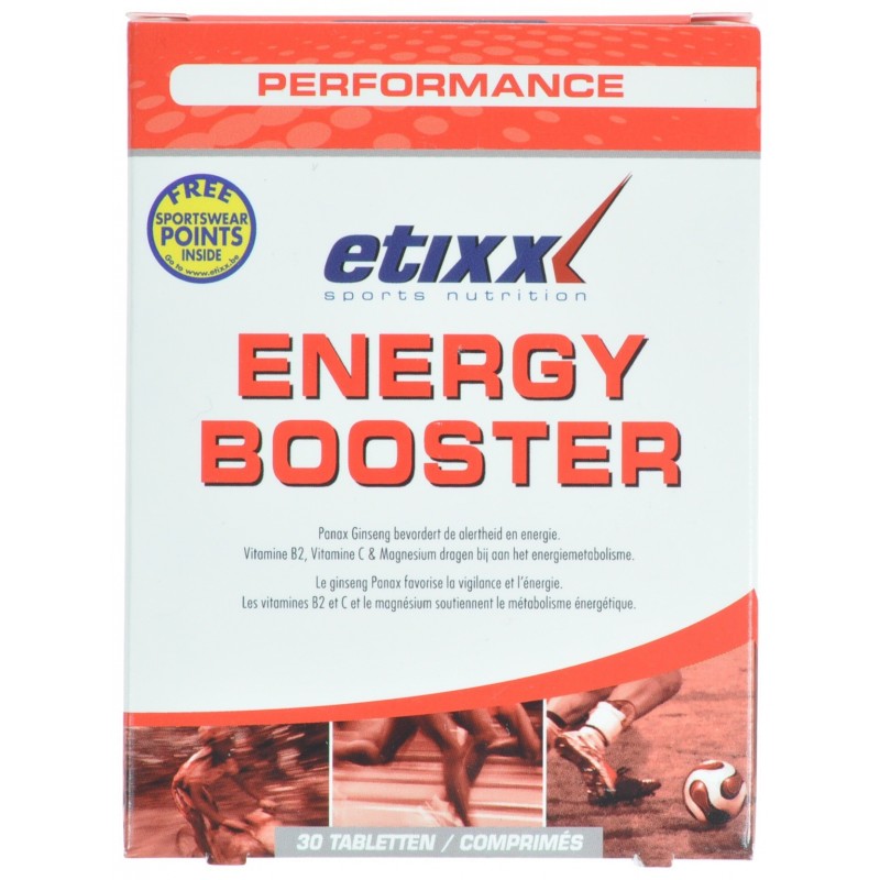 Etixx energy booster guarana tablets 30