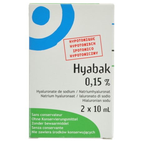Hyabak 0,15% Duopack Fles 2X10ml Hyabak 0,15% Duopack Fles 2X10ml