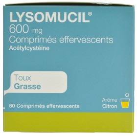 Lysomucil 600 comprimés effervescents 600mg x 60