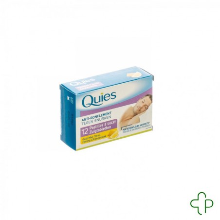 Quies Pastilles a sucer anti ronflement miel-citron 12 Quies Pastilles a sucer anti ronflement miel-citron 12