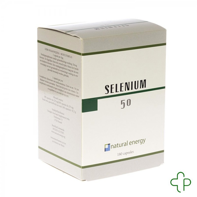 Selenium 50 Natural Energy Capsules 180