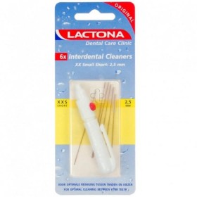 Lactona Interdental Cleaners Xx-Small 2.5mm + Support Geel