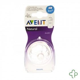 Avent natural tetine medium 3trous 2