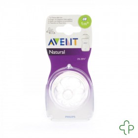 Avent natural tetine slow 2trous 2