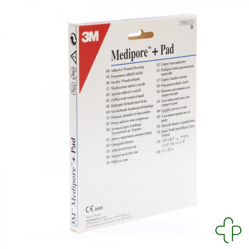 Medipore + pad 3m 10x10,0cm 5 3566ep