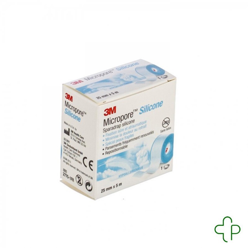 Micropore silicone tape 3m 2,5cmx5,0m 1 27751fr