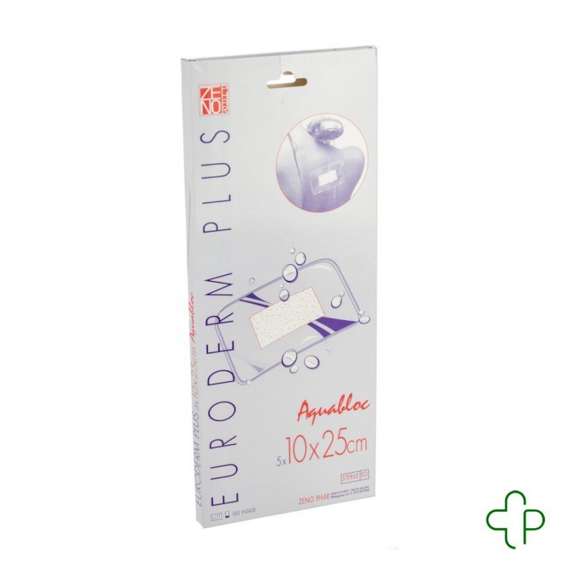 Euroderm plus 10x25cm 5 pansement steril wtp
