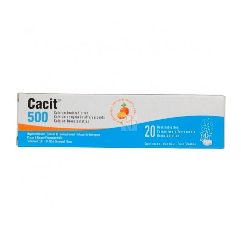 Cacit 500 20 Comprimes Effervescents