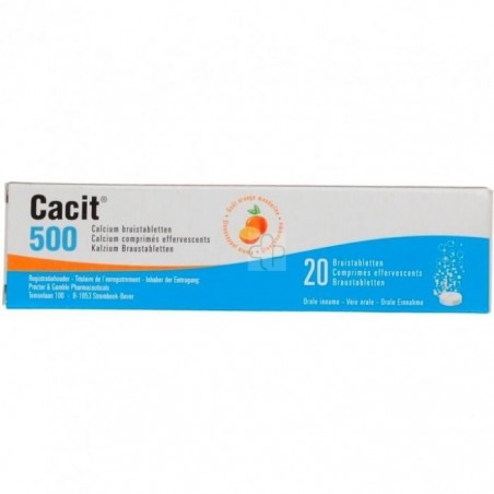 Cacit 500 20 Comprimes Effervescents Cacit 500 20 Comprimes Effervescents