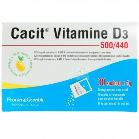Cacit Vitamine D3 500/440 30 Zakjes Cacit Vitamine D3 500/440 30 Zakjes