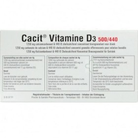 Cacit Vitamine D3 500/440 30 Zakjes