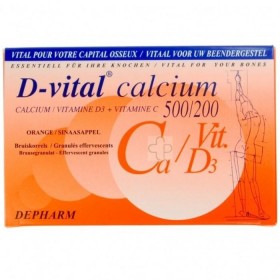 D-Vital Calcium 500/200 Sinaas 40 Zakjes