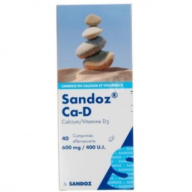Sandoz Ca-D 600mg/400Ui 40 Bruistabl