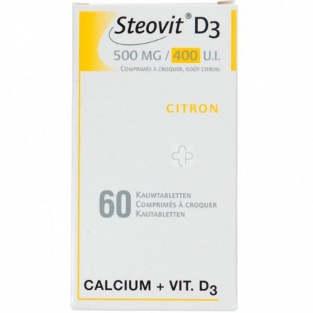 Steovit D3 500 Mg/400 U.i. 60 Comprimes à Croquer Steovit D3 500 Mg/400 U.i. 60 Comprimes à Croquer