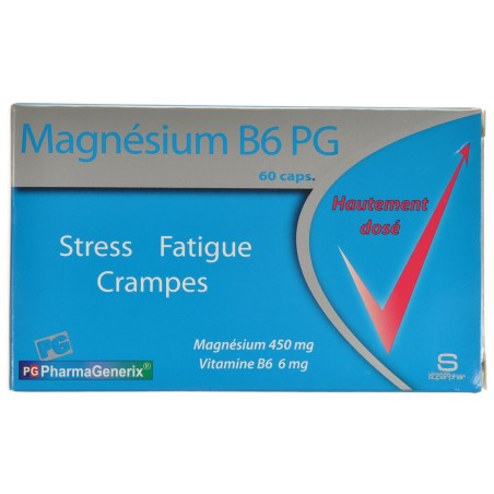 Magnesium B6 Pg Pharmagenerix 60 Capsules Magnesium B6 Pg Pharmagenerix 60 Capsules