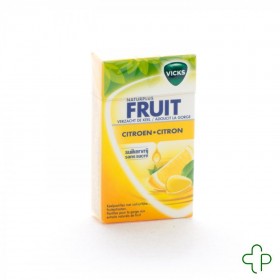 Vicks Lemon + C Zonder Suiker 40G Box