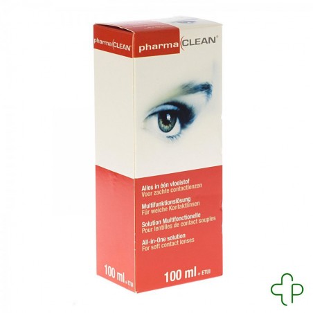 Pharmaclean etui voyage+etui lentille flacon 100ml