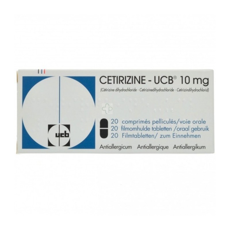 Cetirizine-ucb 10 Mg 20 Comprimes