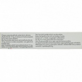 Cetirizine-ucb 10 Mg 20 Comprimes