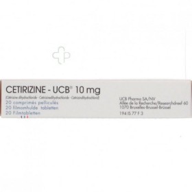 Cetirizine-ucb 10 Mg 20 Comprimes
